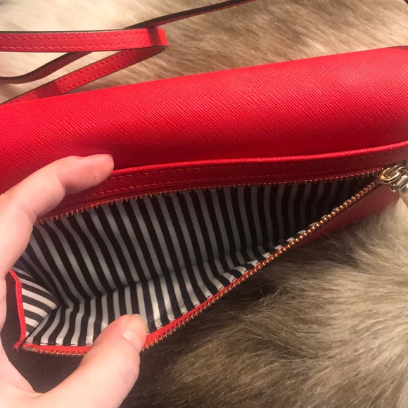 Kate Spade | Bright Red Wallet w/ Strap - Picture 10 of 13